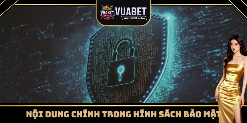 Các nội dung cốt yếu trong chính sách bảo mật